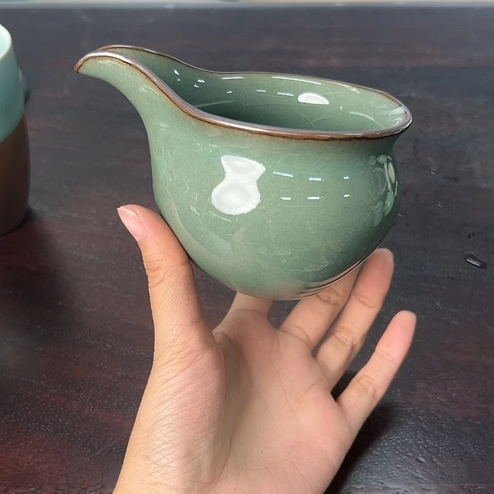 龙泉云间青瓷小米茶器