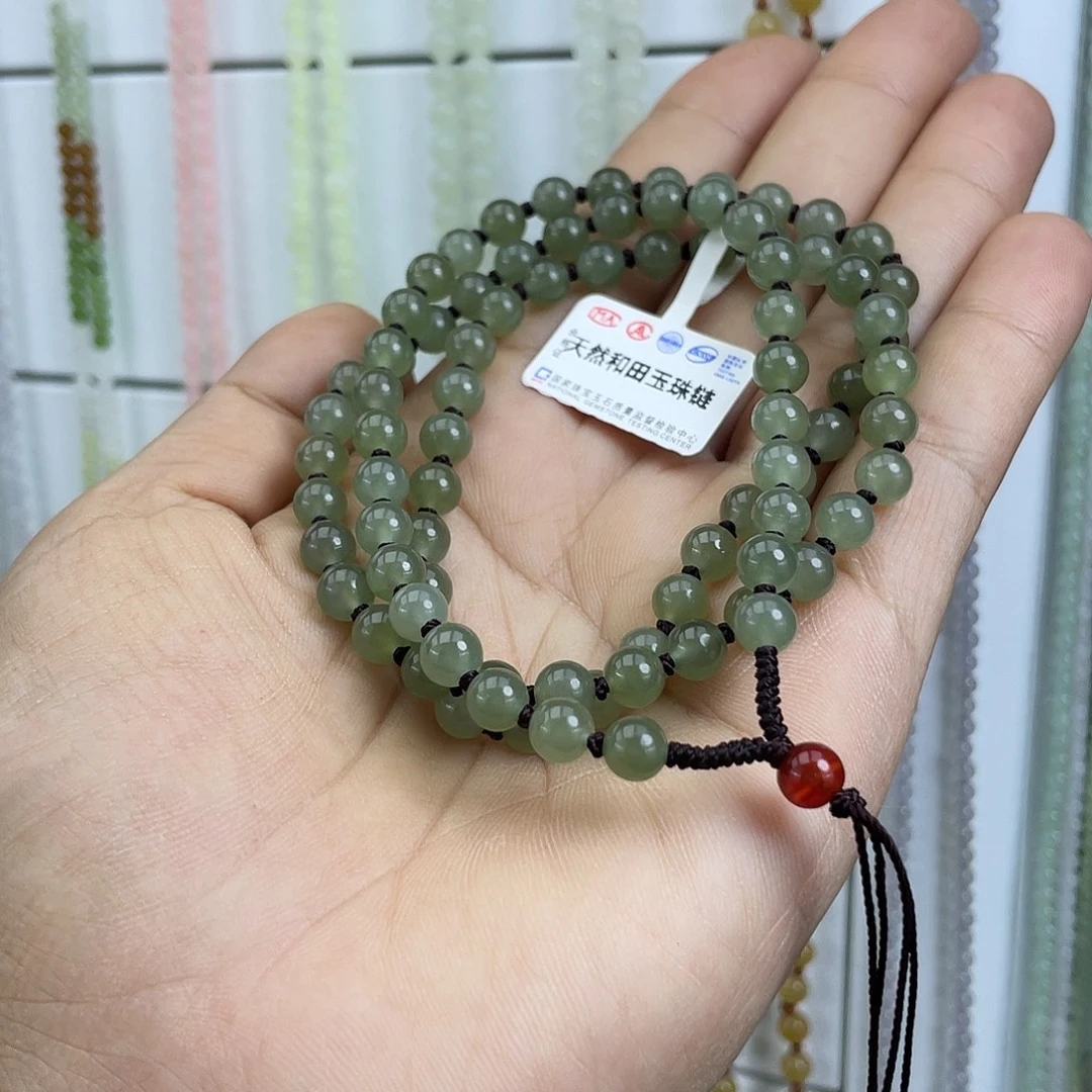 颈饰未镶嵌和田玉6mm