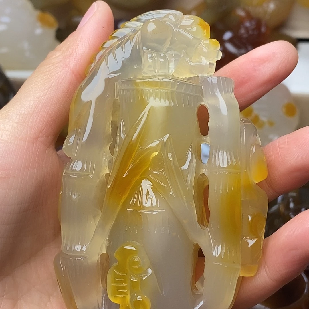 玛瑙/玉髓未镶嵌把件