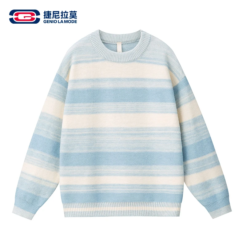 【敖瑞鹏代言】【赠小卡】日系条纹毛衣男秋冬慵懒风高级感针织衫毛衣