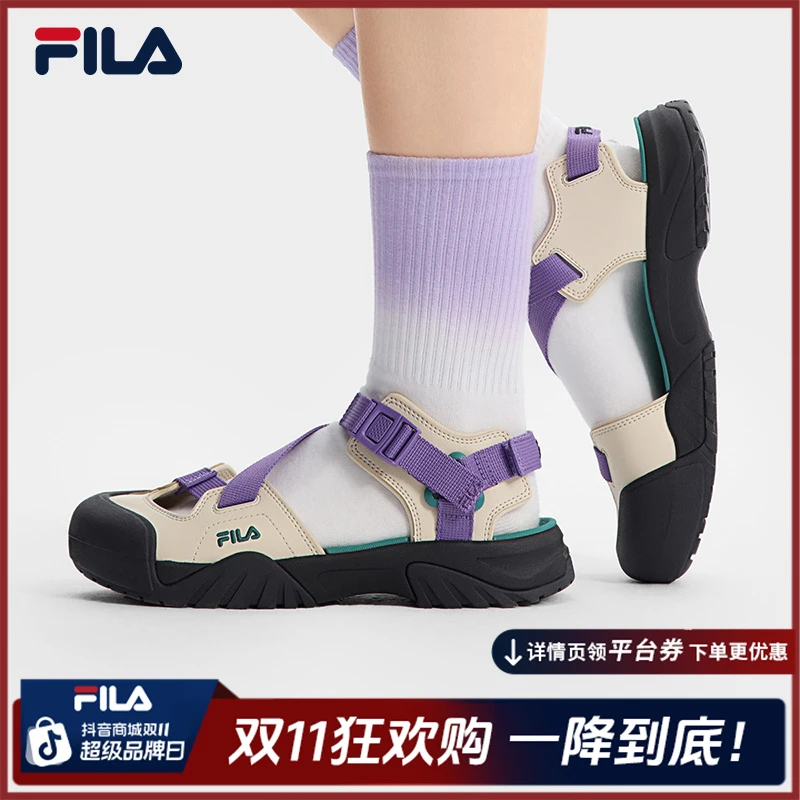 Fila/斐乐2025年夏季度假感女士【奶霜鞋】户外溯溪凉鞋F12W522406F