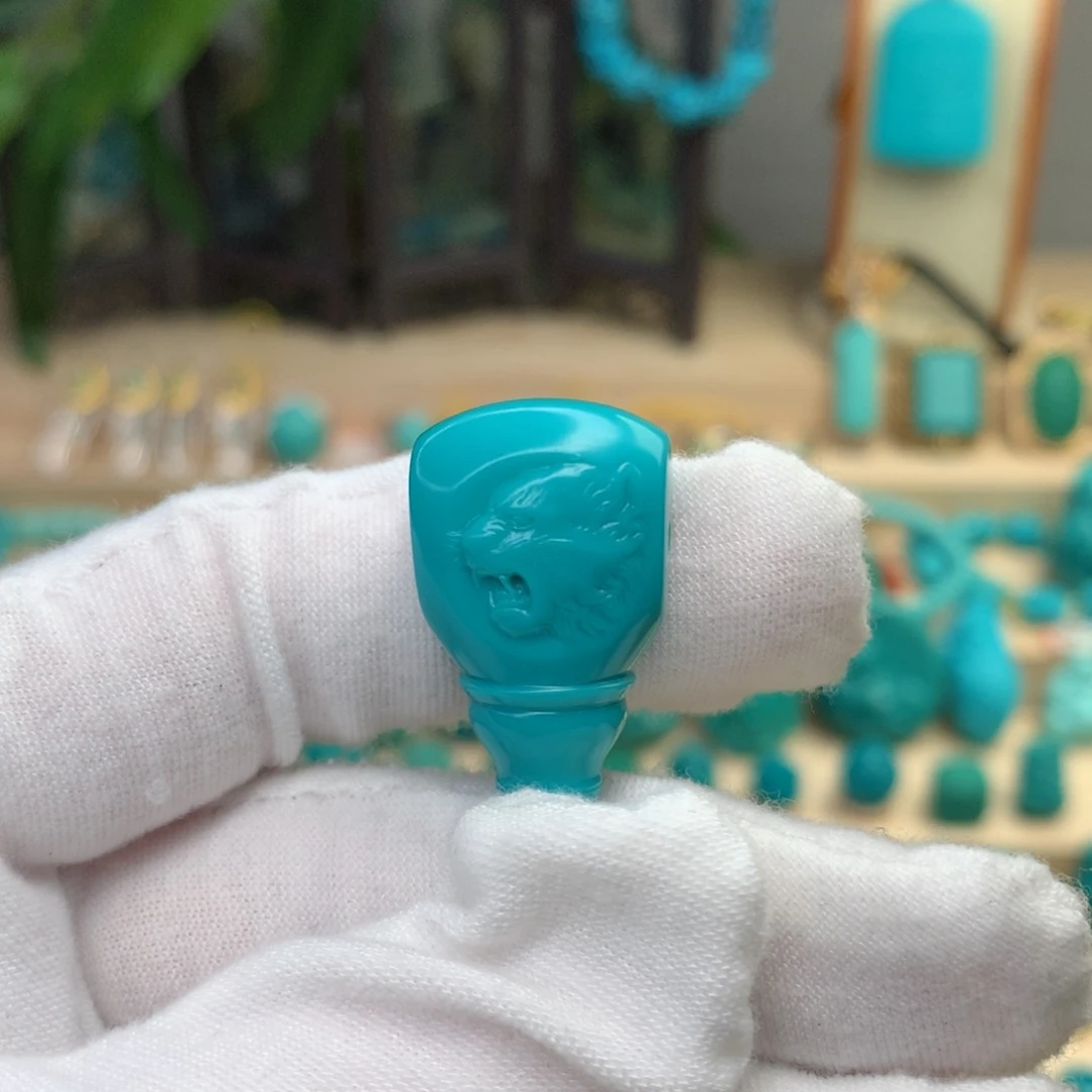 绿松石珠宝半成品未镶嵌