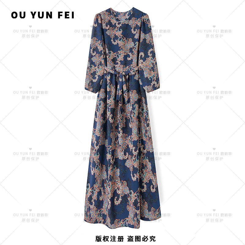 气质连衣裙夏季新款显瘦穿搭轻奢女装洋气高级长裙F2070