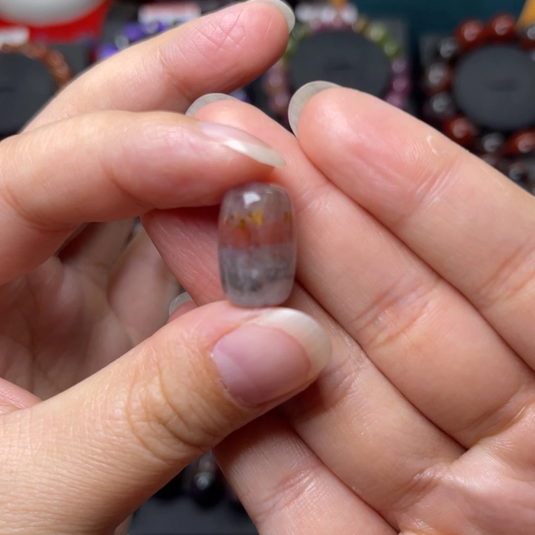 水晶手链未镶嵌极光四色桶珠