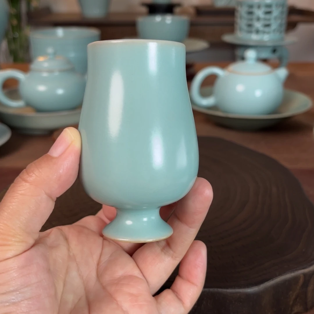 微瑕凯恩杯原矿汝官窑作品