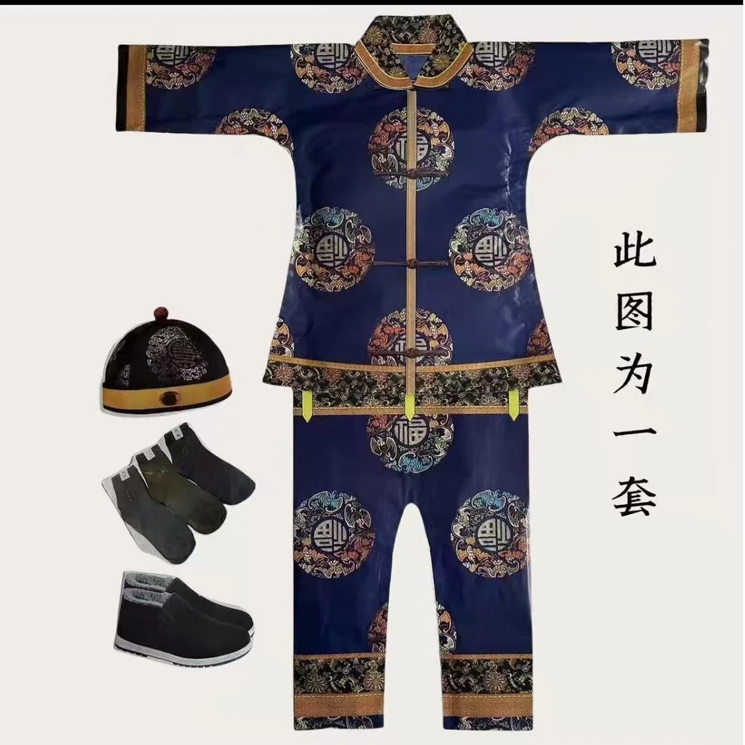 十月一新款纸衣服批发男女四季寒衣一整套衣服清明七月半