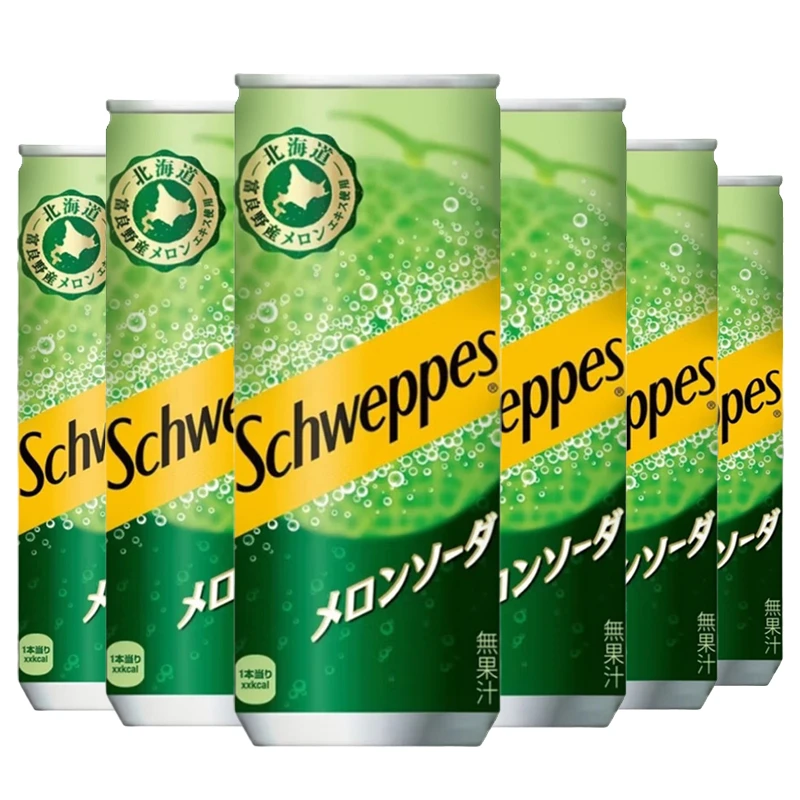 日本进口北海道可口可乐哈密瓜味250ml/罐装碳酸饮料