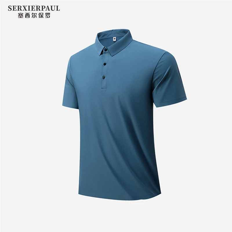 【塞西尔保罗】25新款轻商务版型男款精致翻领Polo衫BT 1199#