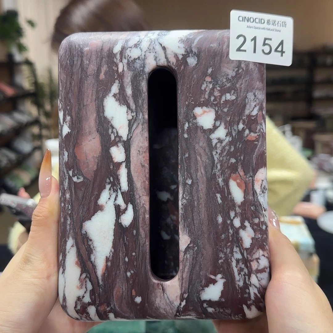 石材2154宝紫面包纸巾盒