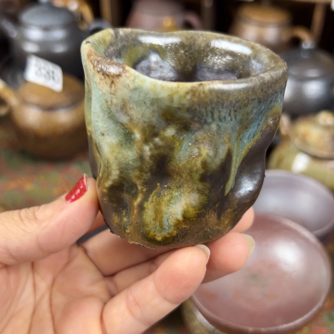 柴烧茶器柴烧茶器主人杯