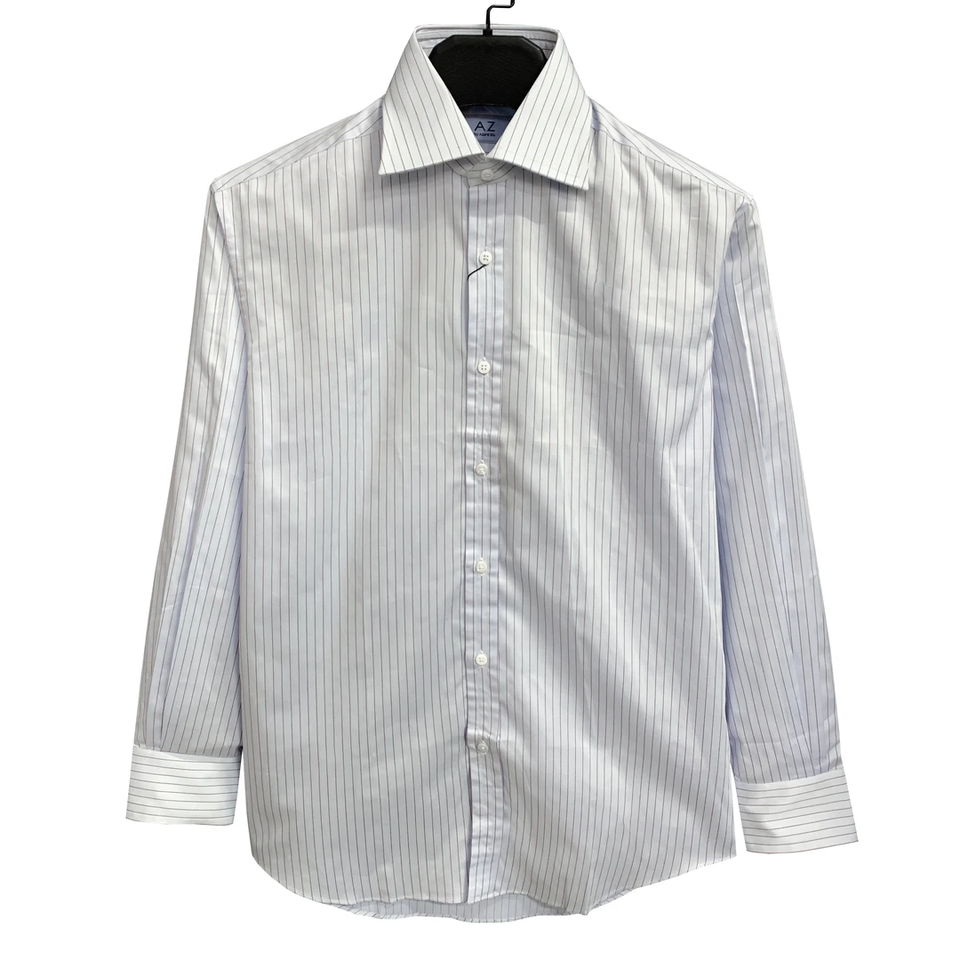 A爱其【经典-温莎领】140支双股细纱贝壳扣100长绒棉男士衬衫1957