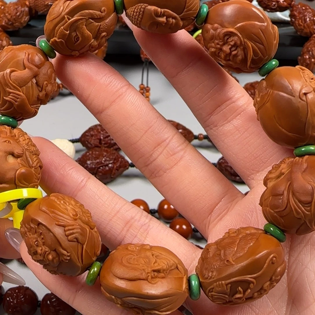 手串橄榄核铁核十八罗汉手串