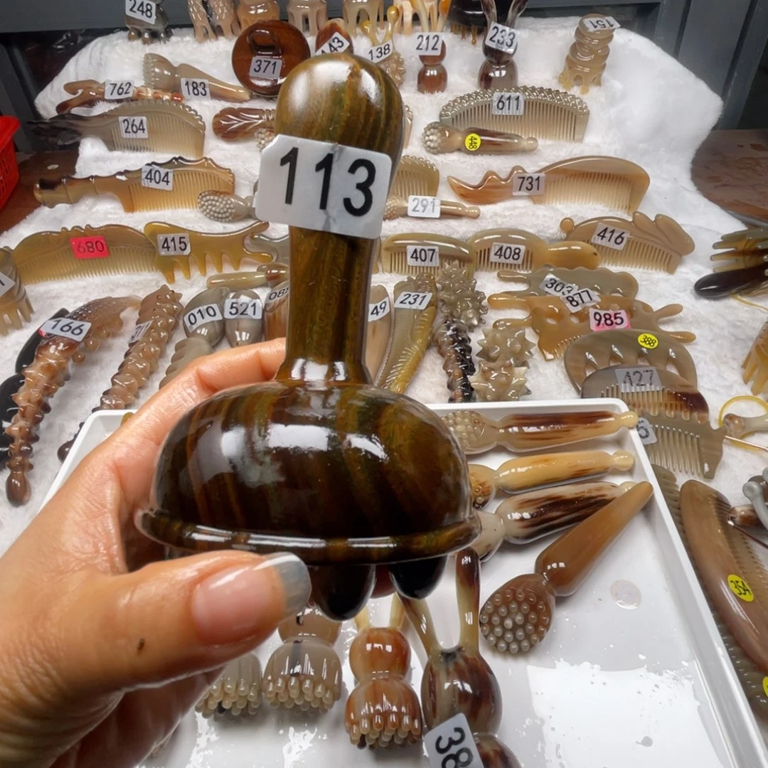 睡***马牛角梳牛角福利款