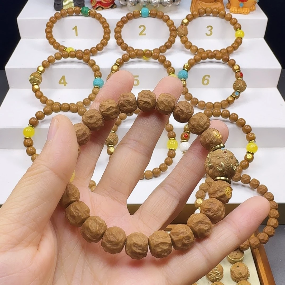 ****心吊坠猴头核桃猴头手串