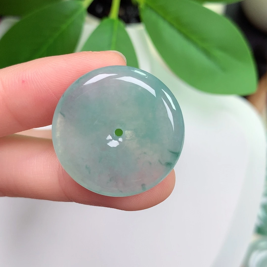 颈饰未镶嵌翡翠平安扣 25.3-4.8mm
