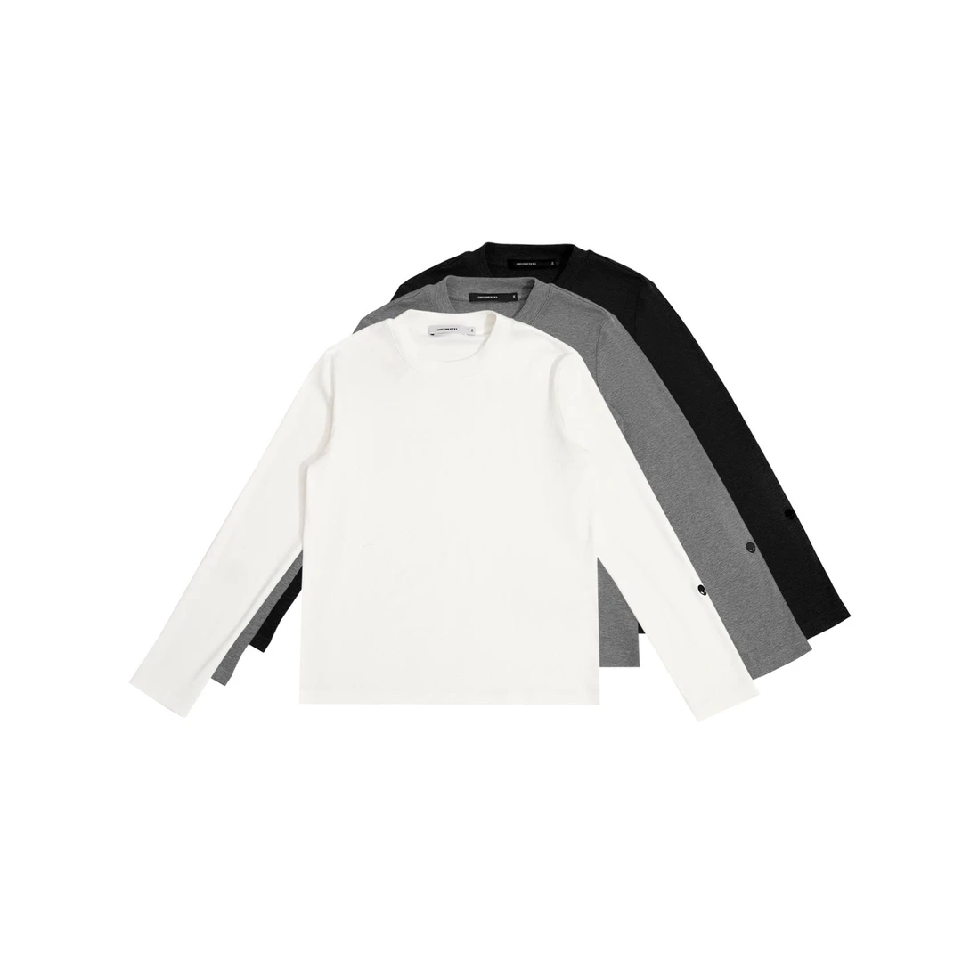 ZHUZHENFEI【基础T】圆领高弹显瘦百搭打底T羊毛长袖Z344294