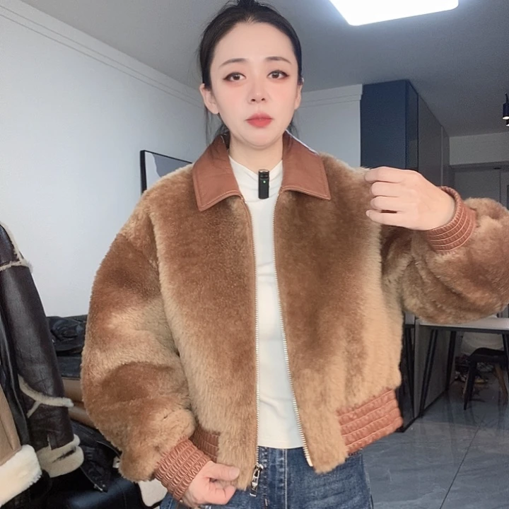 绵羊皮皮毛一体拉贡125斤内