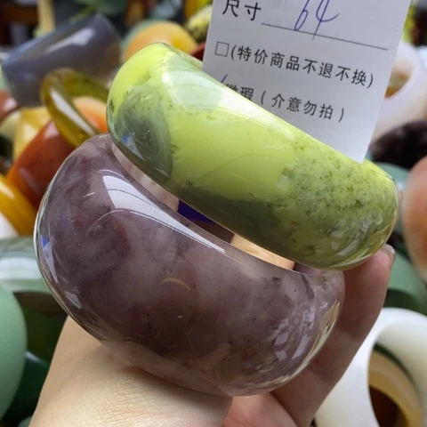 未镶嵌蛇纹石玉手镯