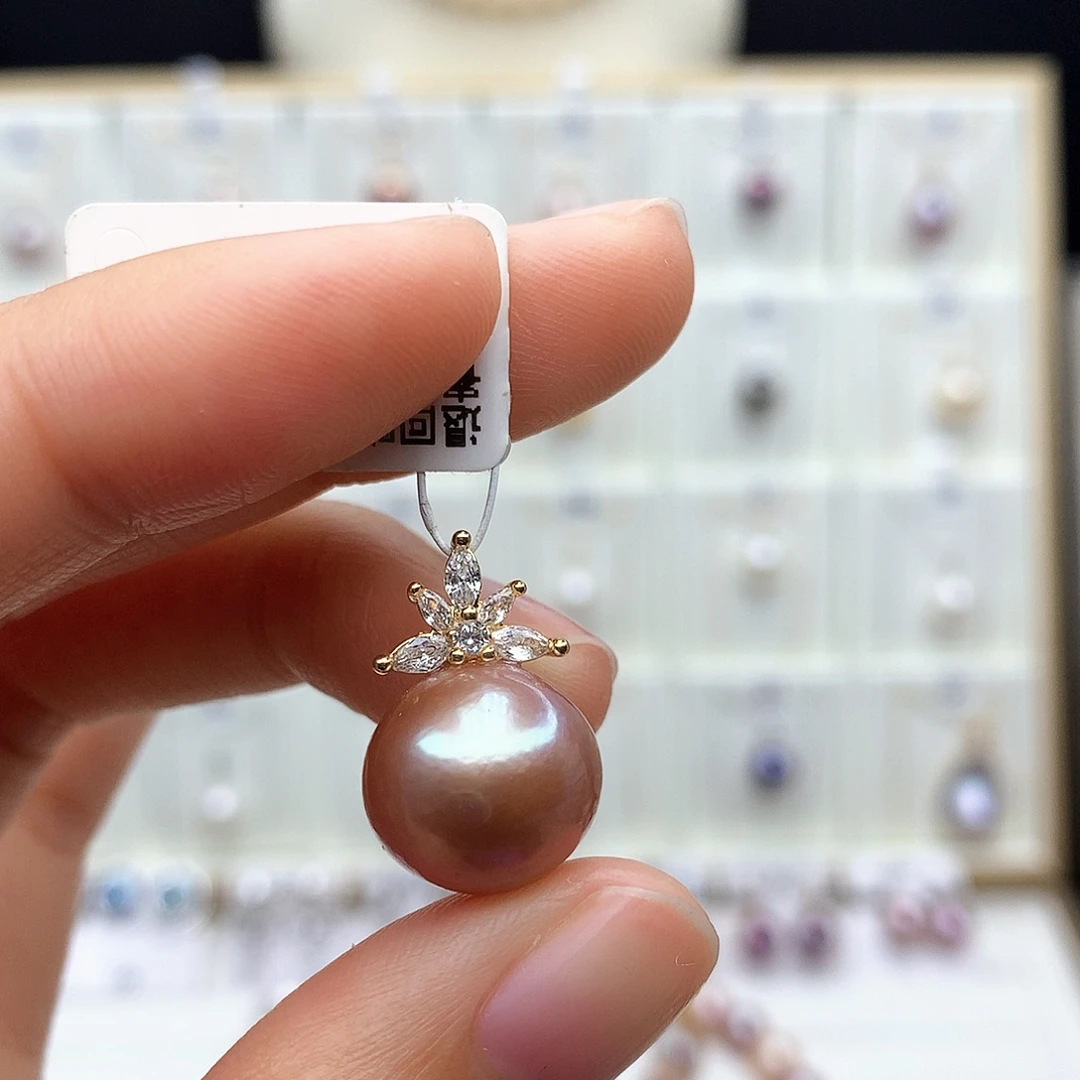 颈饰合金淡水珍珠