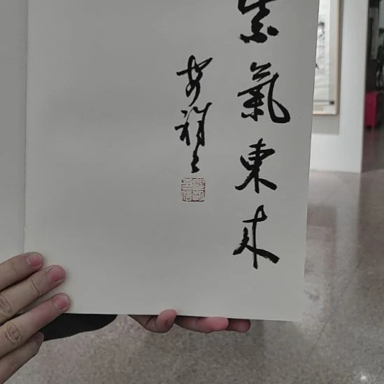 书法安祥祥亲签画册紫气东来