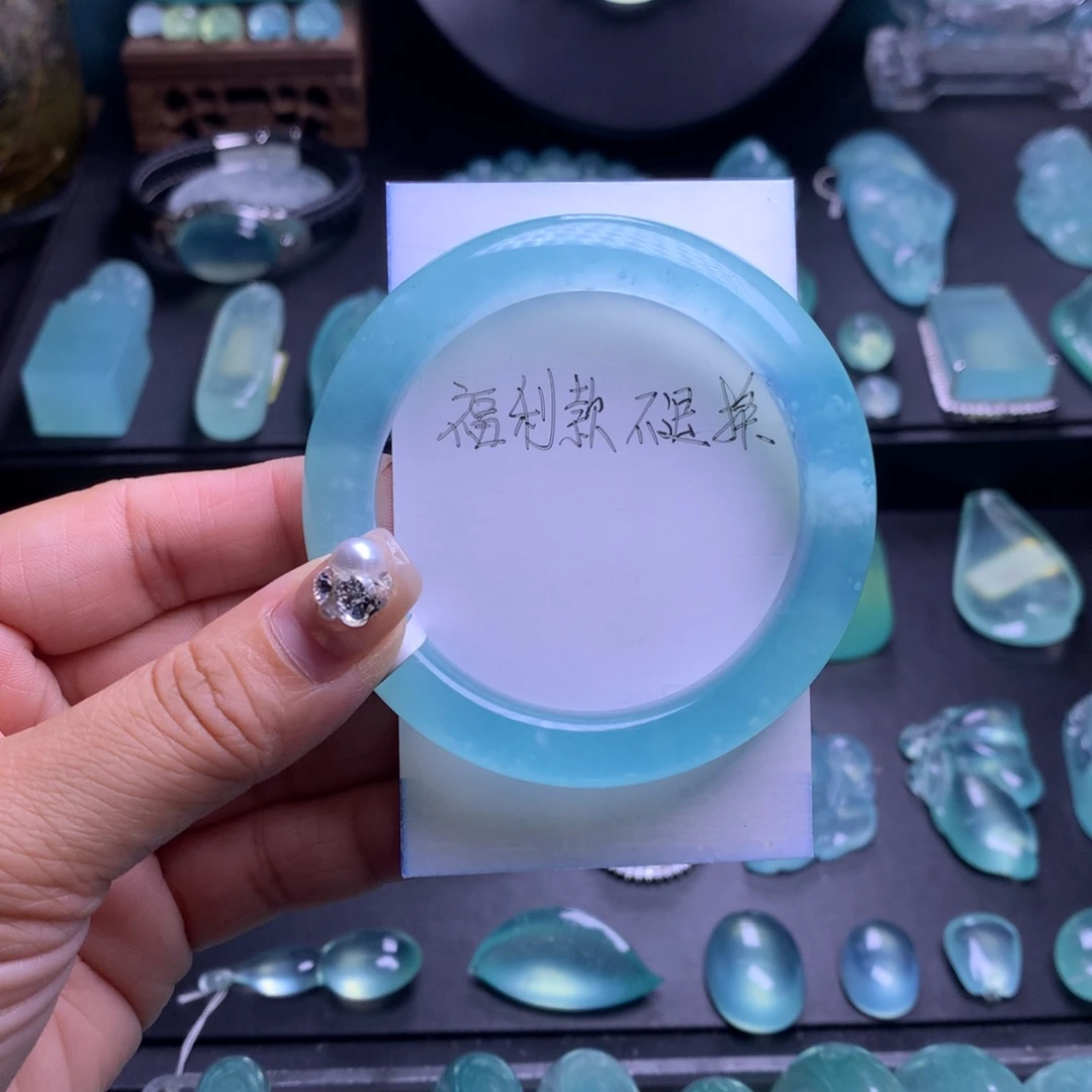 蛇纹石玉手镯52未镶嵌