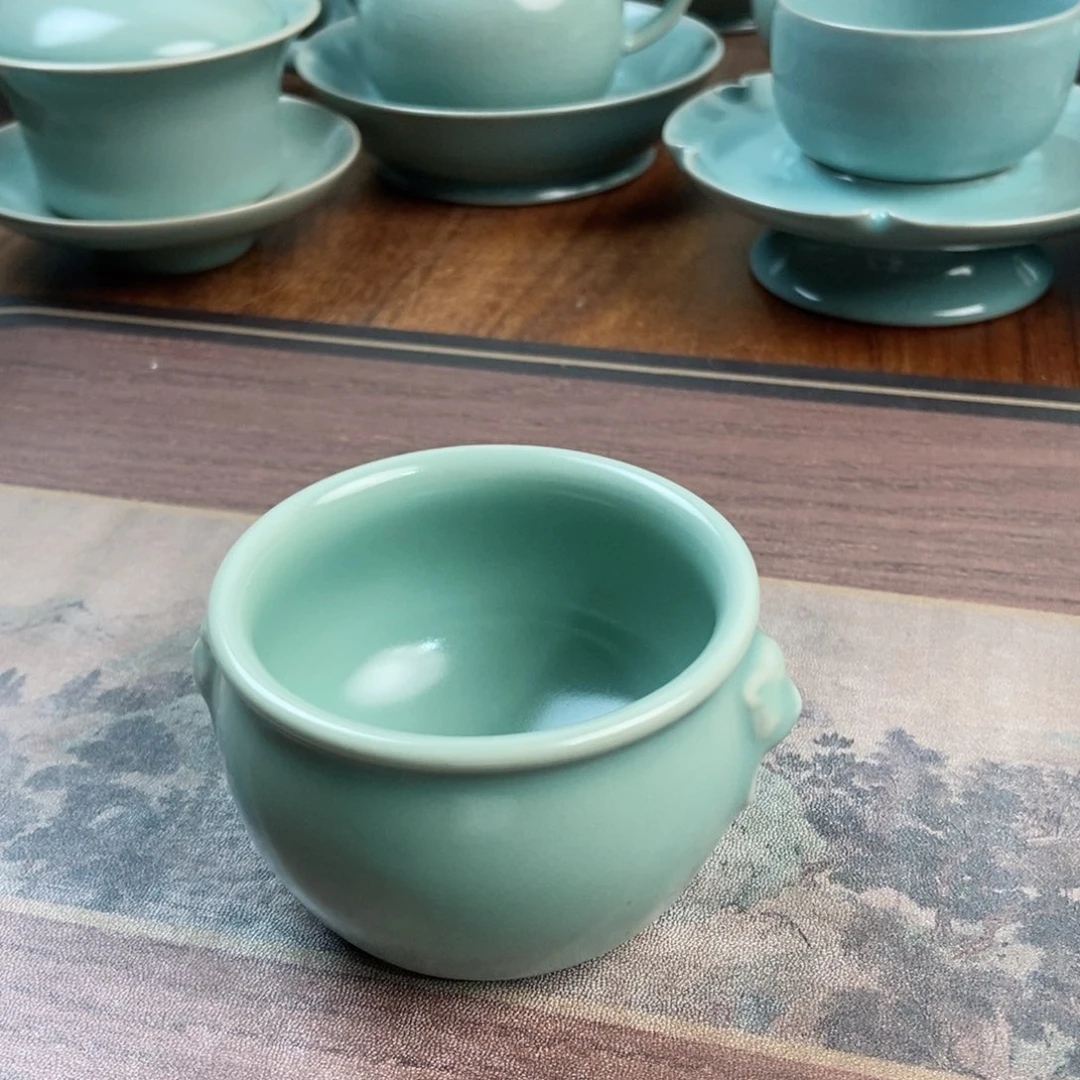 摆件原产地原矿汝瓷~茶器
