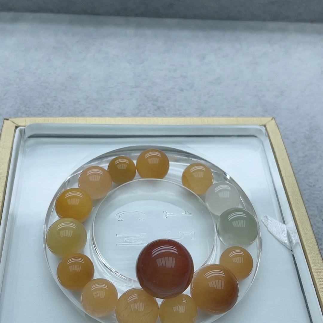 水晶手链未镶嵌兔毛手串➕单珠