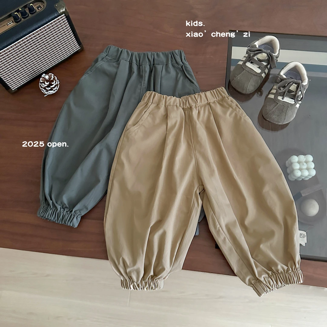 T25C70儿童休闲裤宽松韩版洋气男童女童百搭外出穿搭小童防蚊裤