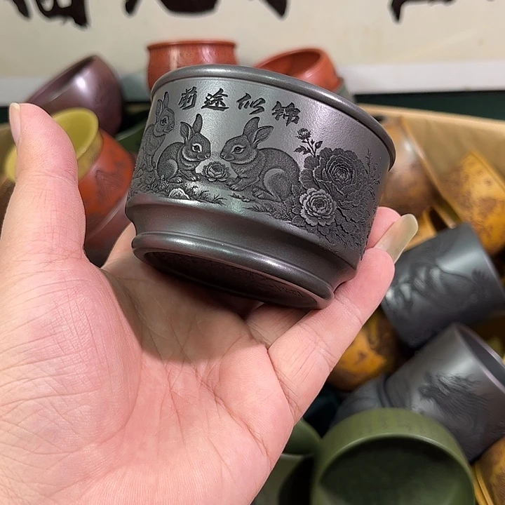 茶杯紫砂全手工紫砂主人杯