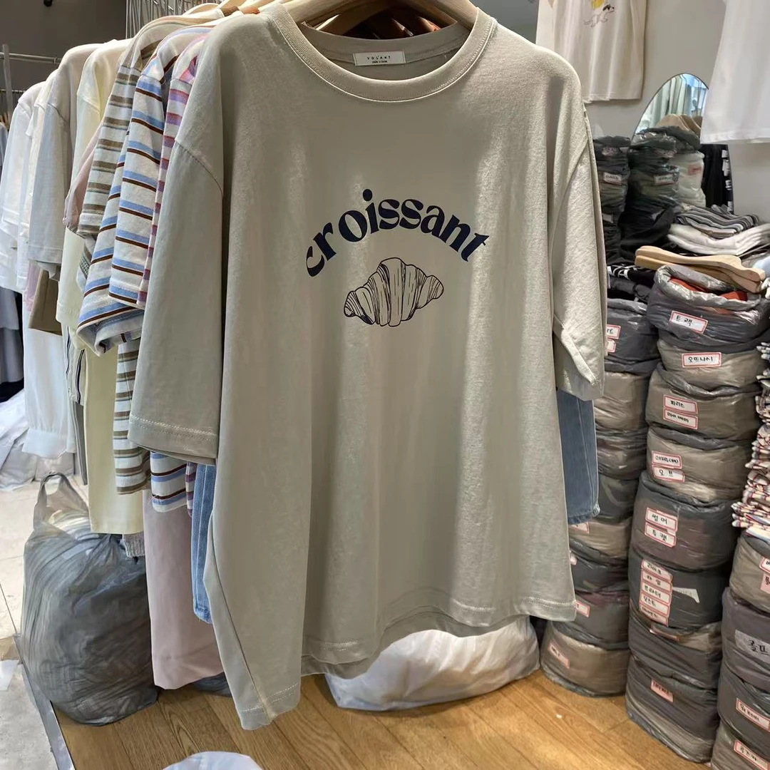 【A2在韩国】东大门女士圆领短袖T恤夏季时尚《NO退NO换》