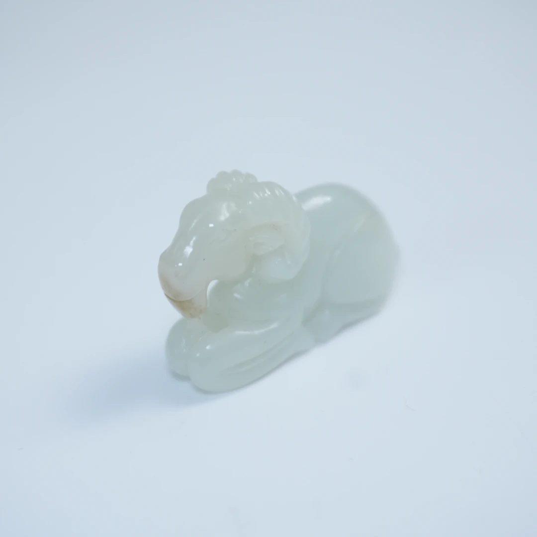 清代卧羊纹玉佩421997*古玉*传承