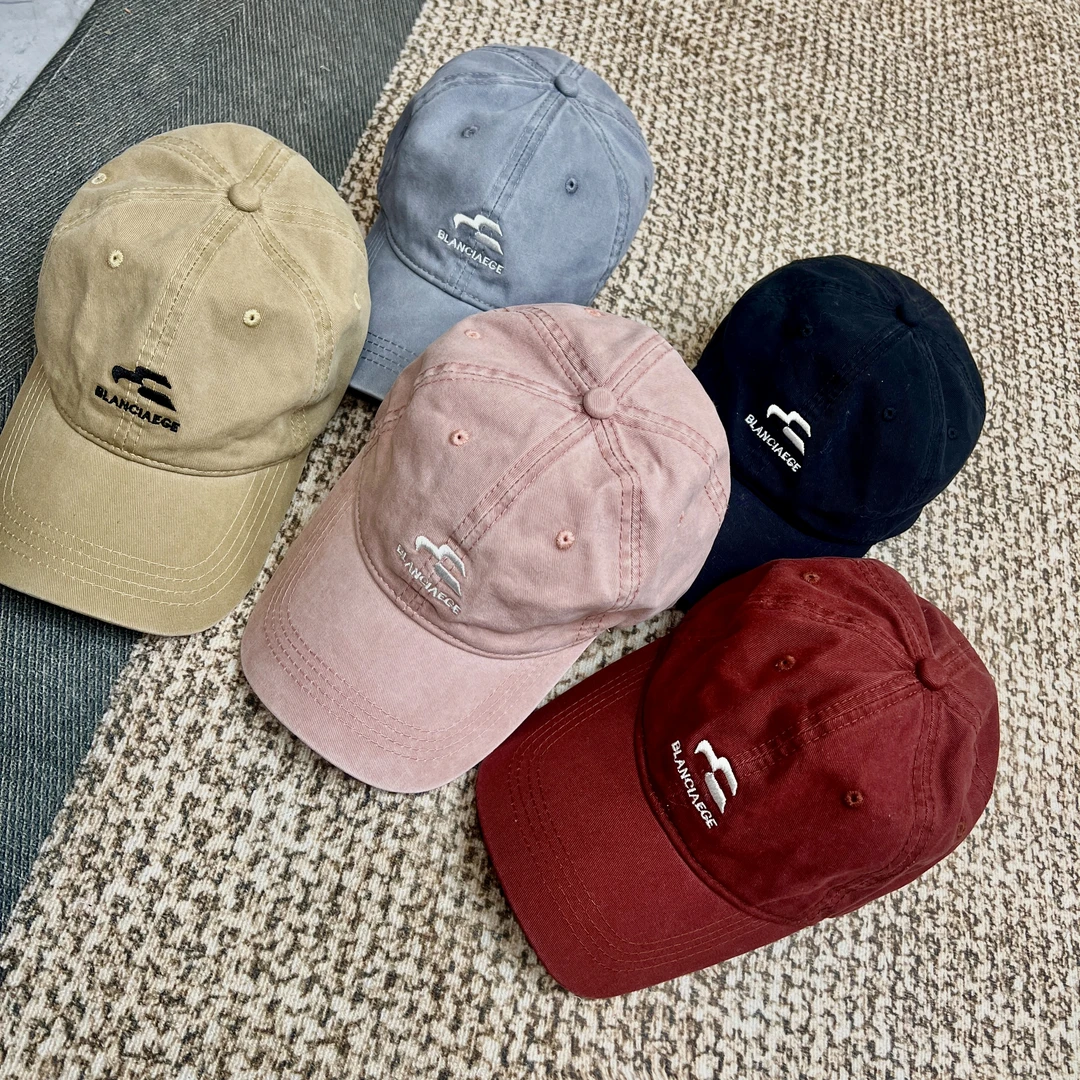 【婉君】复古时尚休闲百搭韩版ins字母刺绣帽子LWJ25A1S224