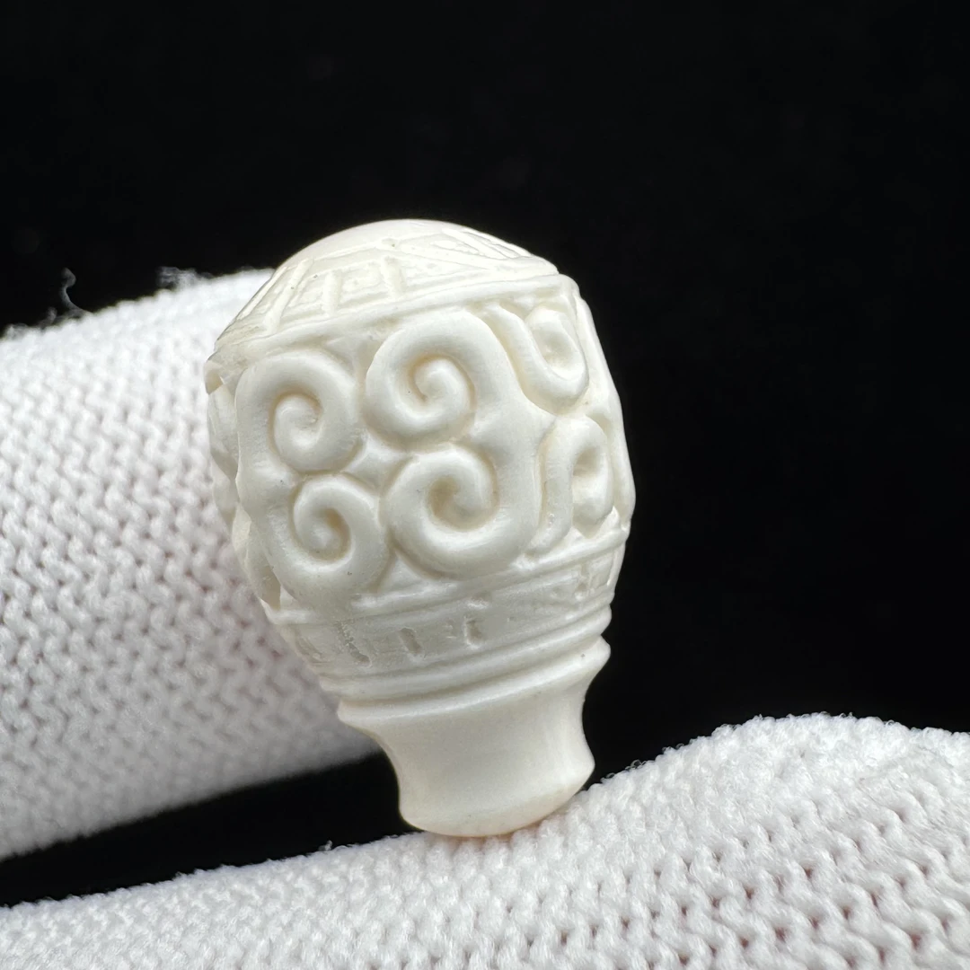 D4175天然猛犸牙 三通 12*18mm支持鉴定 假一罚四