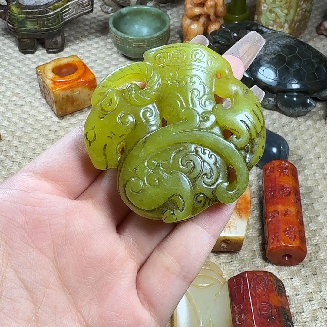白玉菩提吊坠挂件