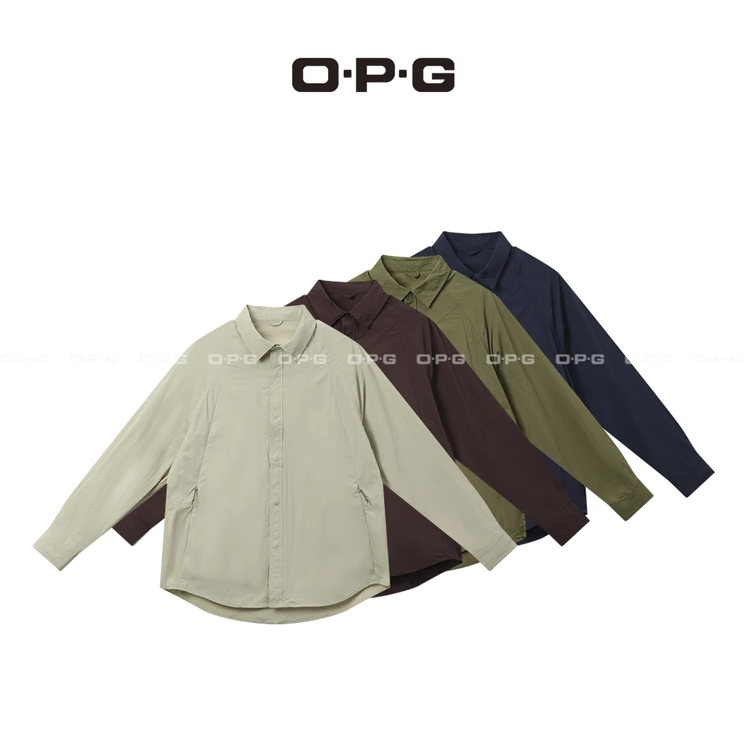 O.P.G【UPF50+轻量化防晒衬衫】春夏情侣户外宽松休闲外套8802