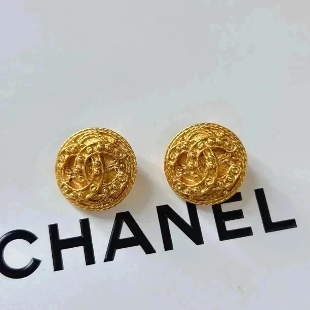 95新 Chanel/香奈儿 Chanel vintage香奈儿中古葡萄藤耳夹
