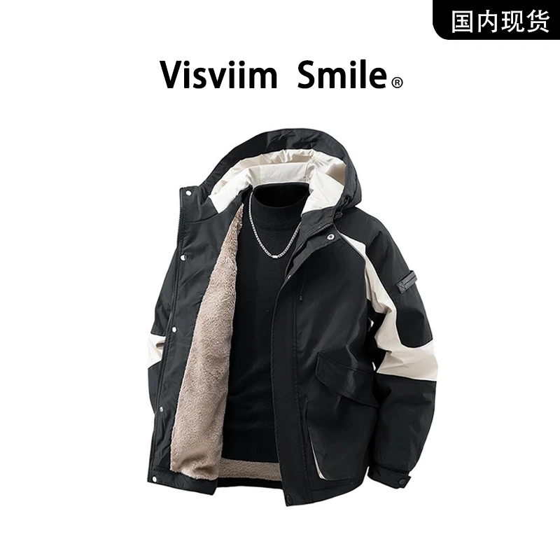 【品牌现货撤柜】VISVIIM SMILE品牌工装加绒夹克保暖锁温男装外套