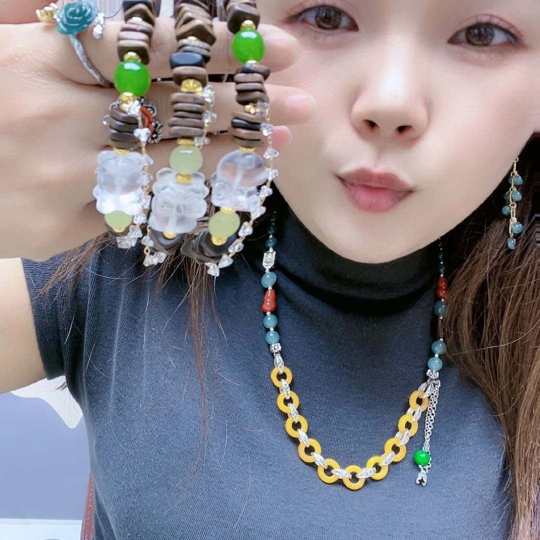 【闪购商品】合金颈饰玛瑙/玉髓