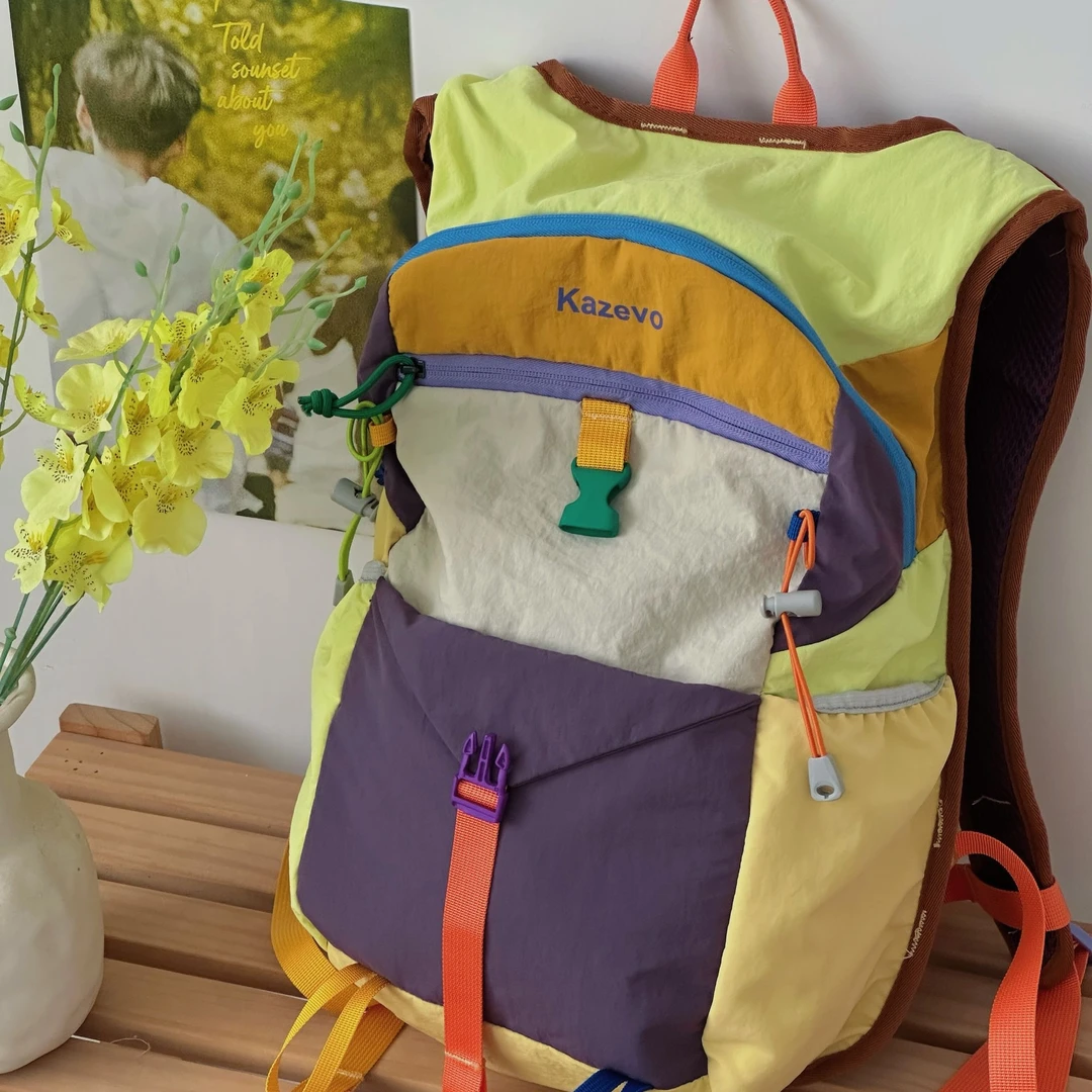 2025新款山系多巴胺户外夏日登山包轻量便携双肩包大容量书包