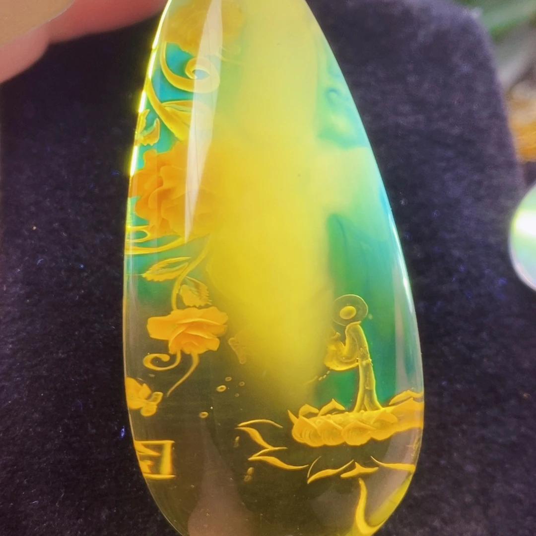 金珀未镶嵌吊坠(不含链)