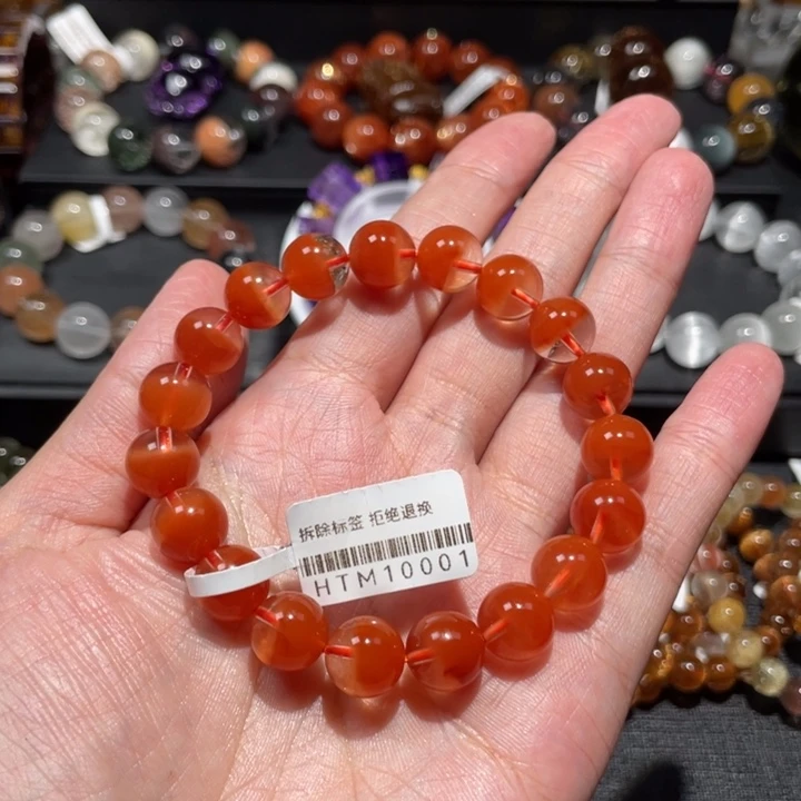 手链未镶嵌水晶思*舞红兔毛10.5mm