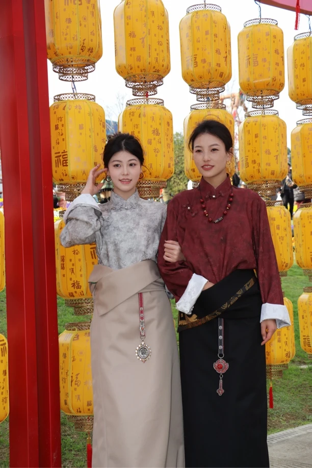 【德琴】新款藏式盘扣衬衣「春色」藏装上衣