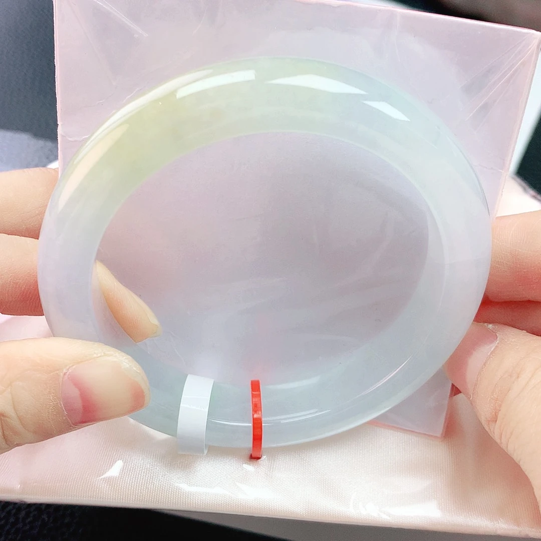 未镶嵌手镯翡翠59冰糖雪梨桂花糕