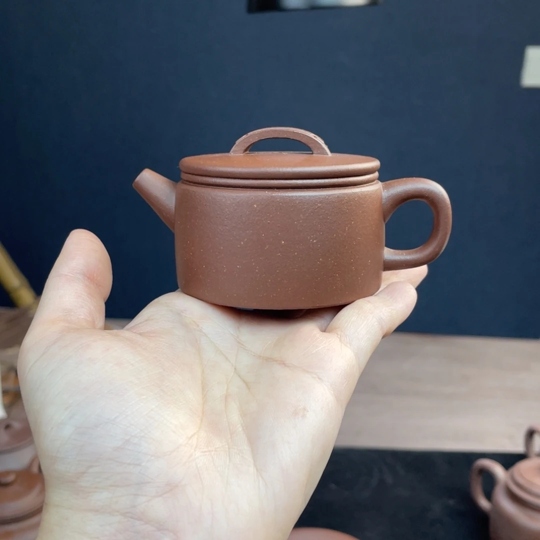 茶壶紫砂全手工底槽清汉瓦100cc