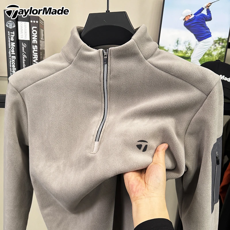 Taylormade泰勒梅高尔夫双面奥粒绒保暖男卫衣冬户外运动防风上衣