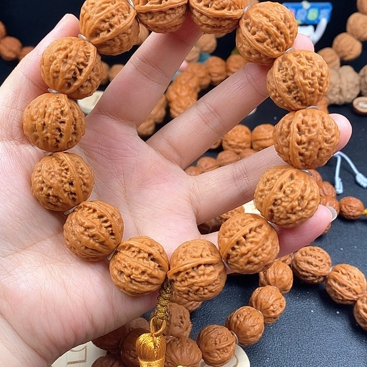 文玩核桃手串放**想流水纹元宝手持
