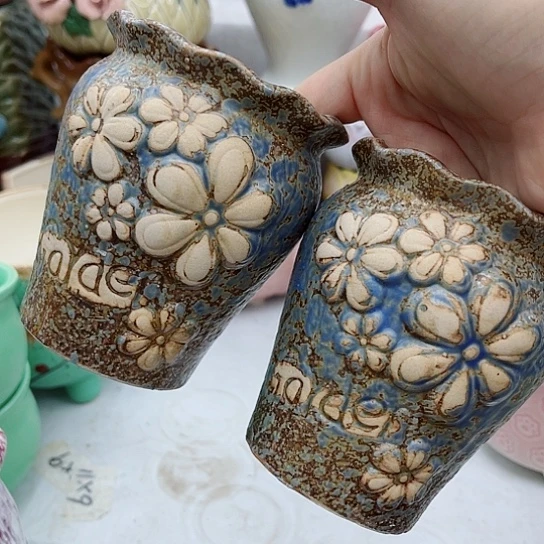 多肉绿植陶瓷花盆9.9包邮，有孔