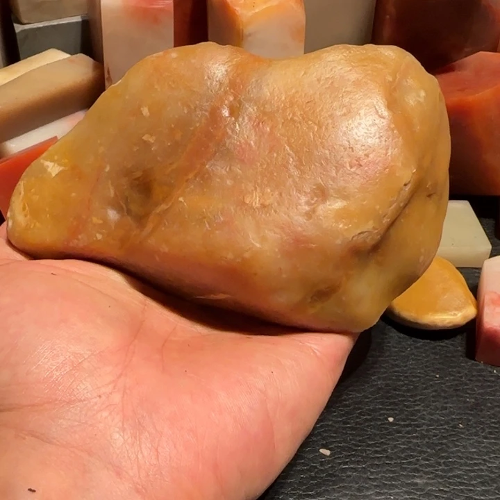 老挝石田黄原石，