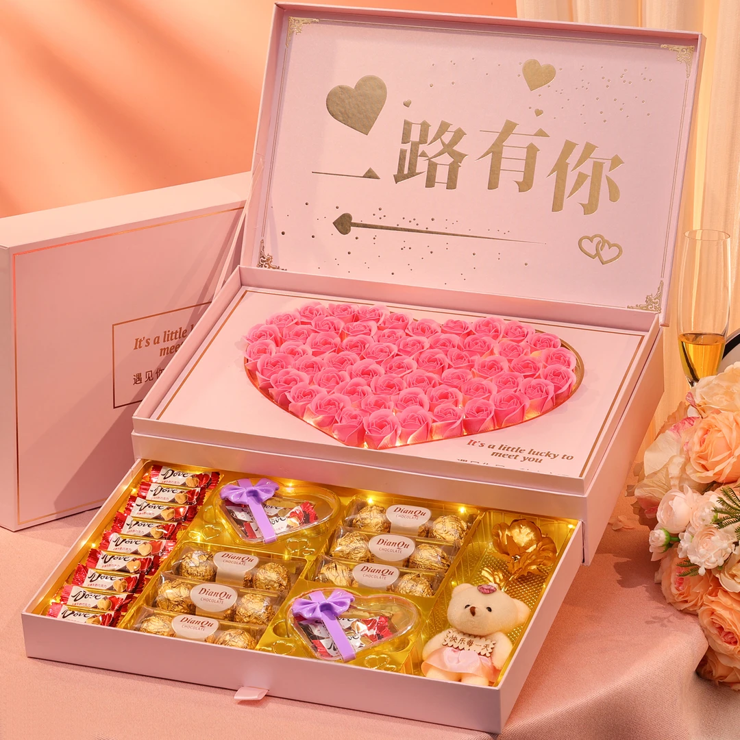 送女朋友老婆巧克力礼盒送女生惊喜仪式感礼品生日礼物情人节礼物