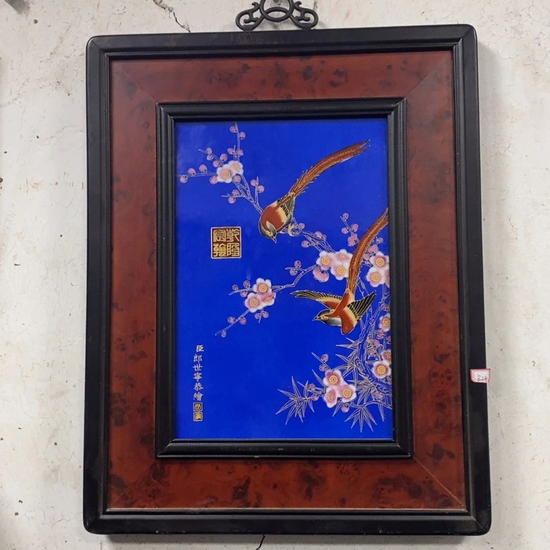 瓷55*45 景德镇瓷板画柴窑烧制